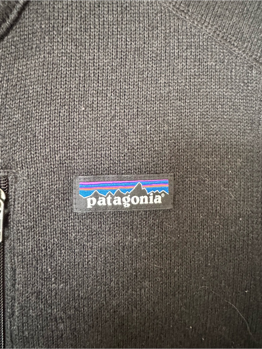Patagonia Better Sweater Fleece Vest Black Full Zip Men’s Medium Recycled - Picture 2 of 7